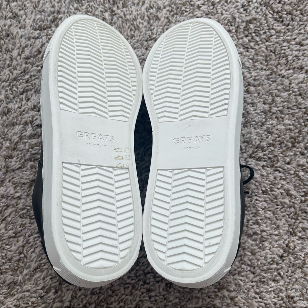 GREATS Royale Sneaker, Made in Italy (OG Version), Nero/Black Men's Size 11 - Picture 3 of 9